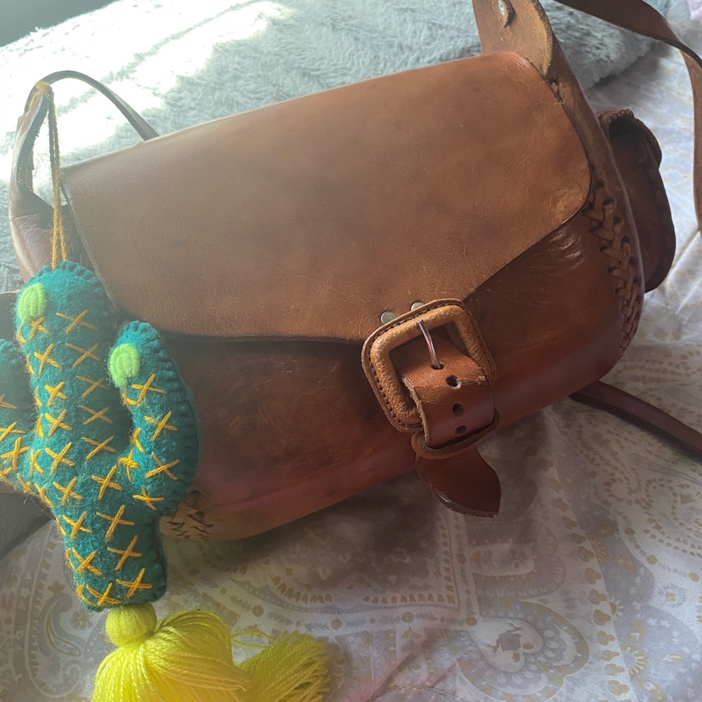 Leather Mexican style purse